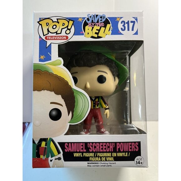 New 2015 Funko Pop Saved By The Bell Figure Screech #317 Vaulted Free Protector! - Picture 1 of 5